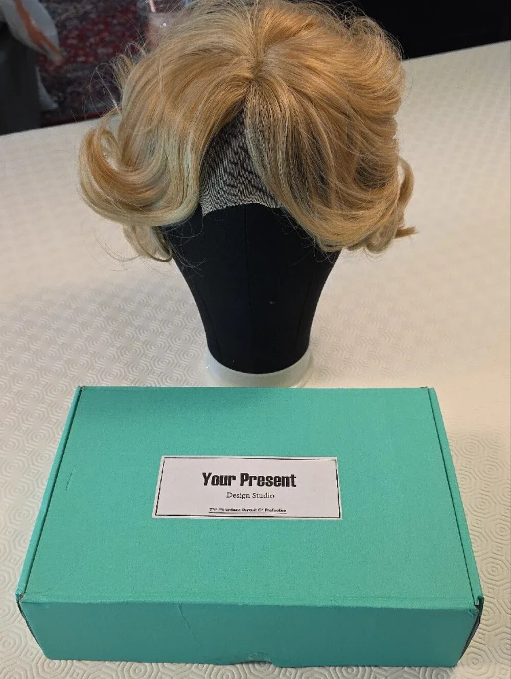 Design Studio Short Layered Lace Front Wig in Golden Blonde